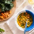 Herb Soup with Sausage and Lemon