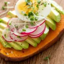 Sweet Potato Toast with Avocado and Radish
