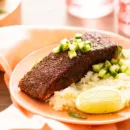 Keto Blackened Salmon with Cucumber Relish and Cauliflower