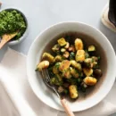 Cauliflower Gnocchi with Pesto and Veggies