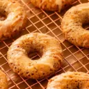 Keto Cinnamon Pecan Donuts with Maple Glaze