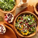 Roasted Acorn Squash and Arugula Salad